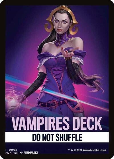 Vampires Deck Theme Card [Foundations Tokens] Magic: The Gathering