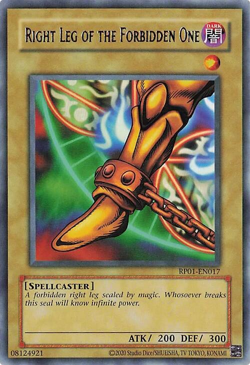 Right Leg of the Forbidden One [RP01-EN017] Rare Yu-Gi-Oh!