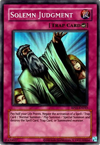 Solemn Judgment [RP01-EN045] Super Rare - Yugioh Cards For Your TCG Needs!