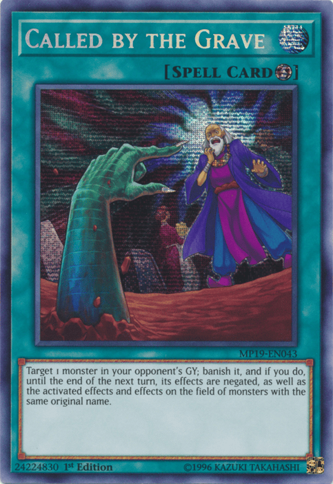 Called by the Grave [MP19-EN043] Prismatic Secret Rare - Yugioh Cards For Your TCG Needs!