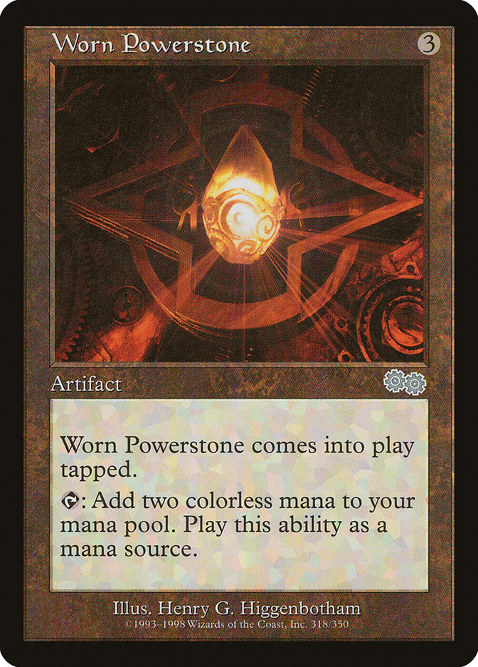 Worn Powerstone [Urza's Saga] Magic: The Gathering