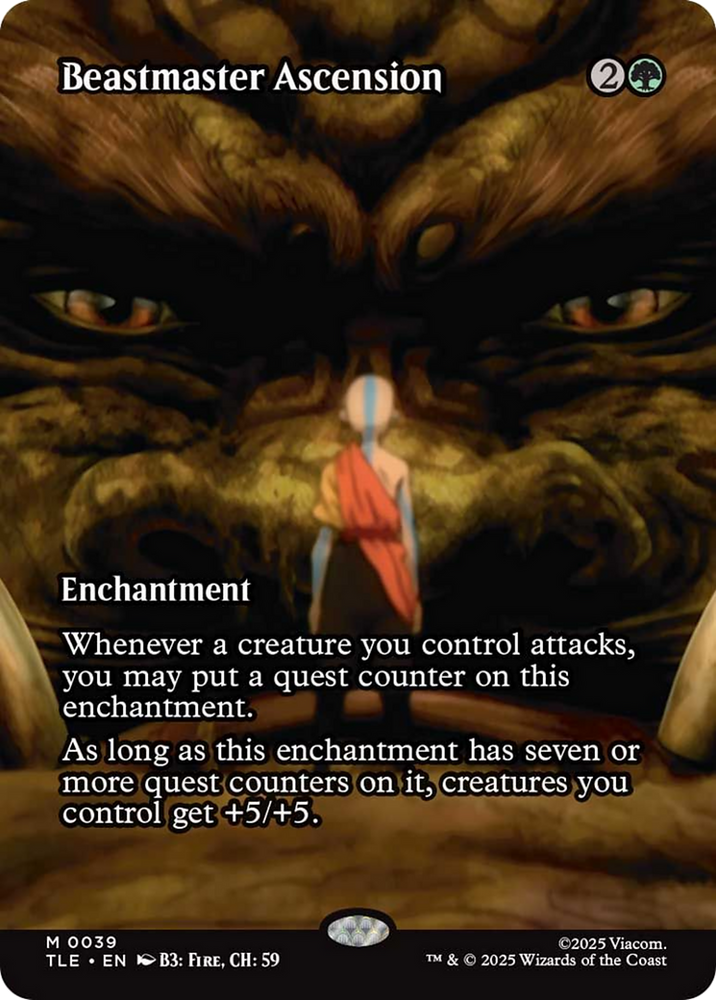 Beastmaster Ascension (Borderless) [Avatar: The Last Airbender: Eternal-Legal] Magic: The Gathering