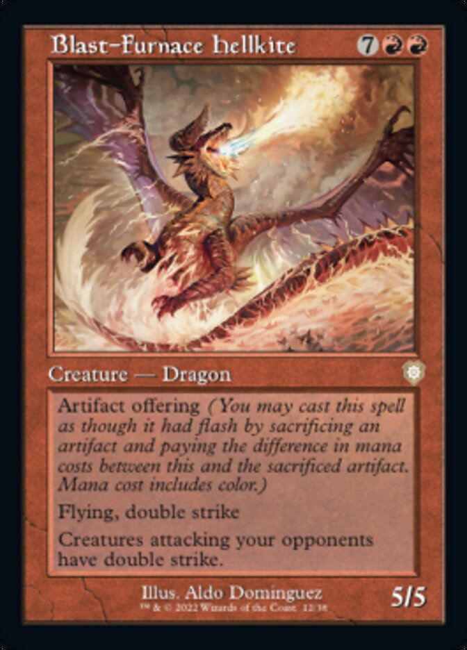 Blast-Furnace Hellkite (Retro) [The Brothers' War Commander] Magic: The Gathering