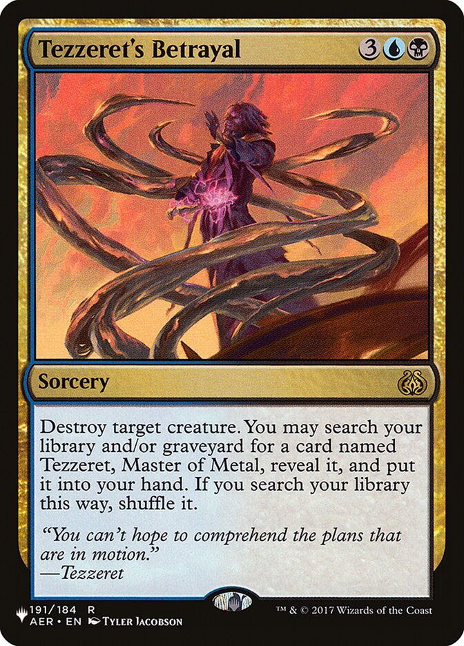Tezzeret's Betrayal [The List] Magic: The Gathering