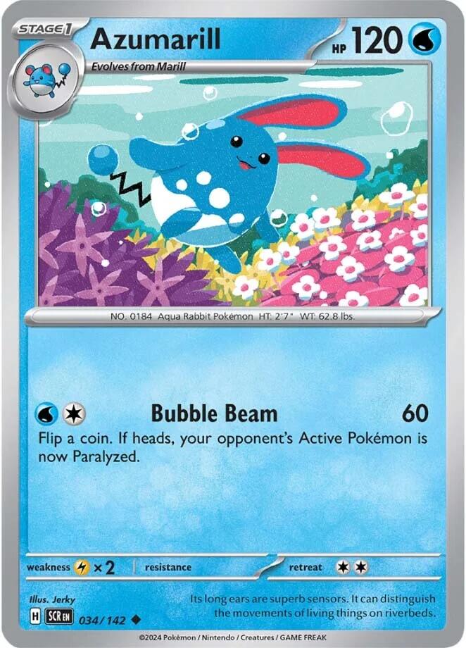 Azumarill (034/142) [Scarlet & Violet: Stellar Crown] Pokémon