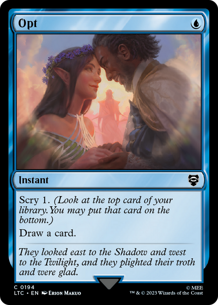Opt [The Lord of the Rings: Tales of Middle-Earth Commander] Magic: The Gathering