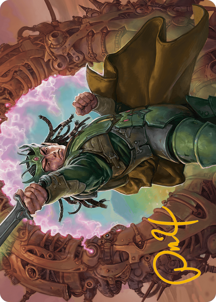 Eladamri, Korvecdal Art Card (Gold-Stamped Signature) [Modern Horizons 3 Art Series] Magic: The Gathering