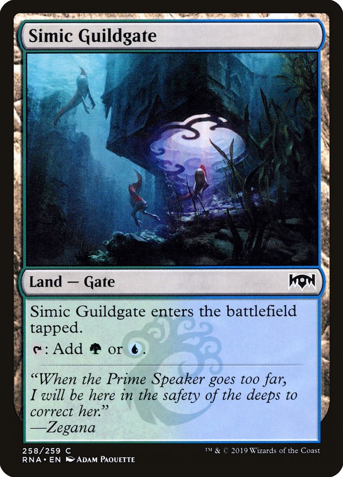 Simic Guildgate (258/259) [Ravnica Allegiance] Magic: The Gathering