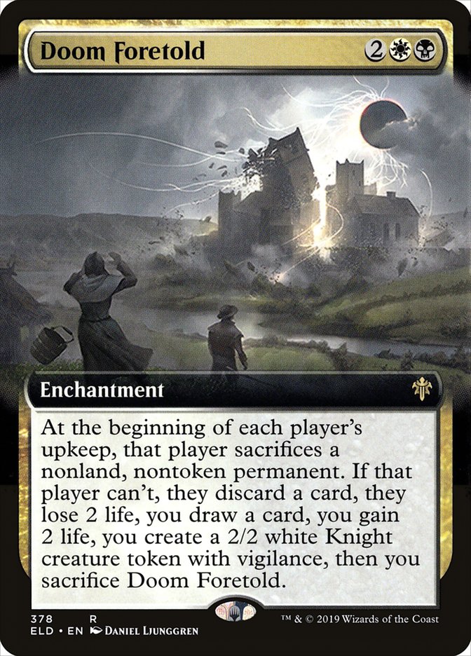 Doom Foretold (Extended Art) [Throne of Eldraine] Magic: The Gathering