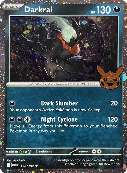 Darkrai (136/197) (Cosmos Holo) [Trick or Trade 2024] Pokémon