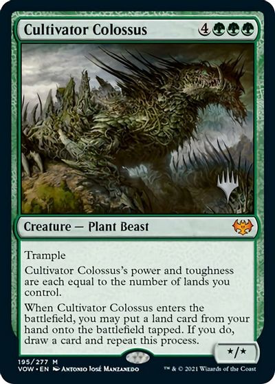 Cultivator Colossus (Promo Pack) [Innistrad: Crimson Vow Promos] Magic: The Gathering