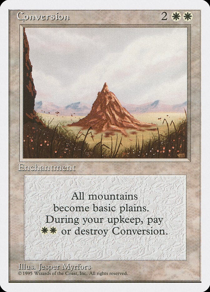 Conversion [Fourth Edition] Magic: The Gathering