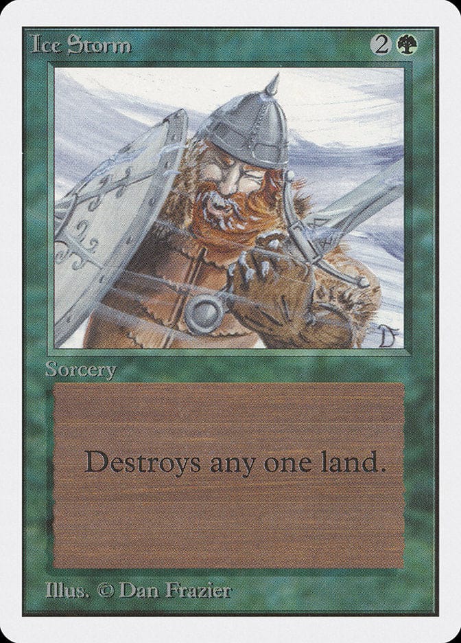 Ice Storm [Unlimited Edition] Magic: The Gathering