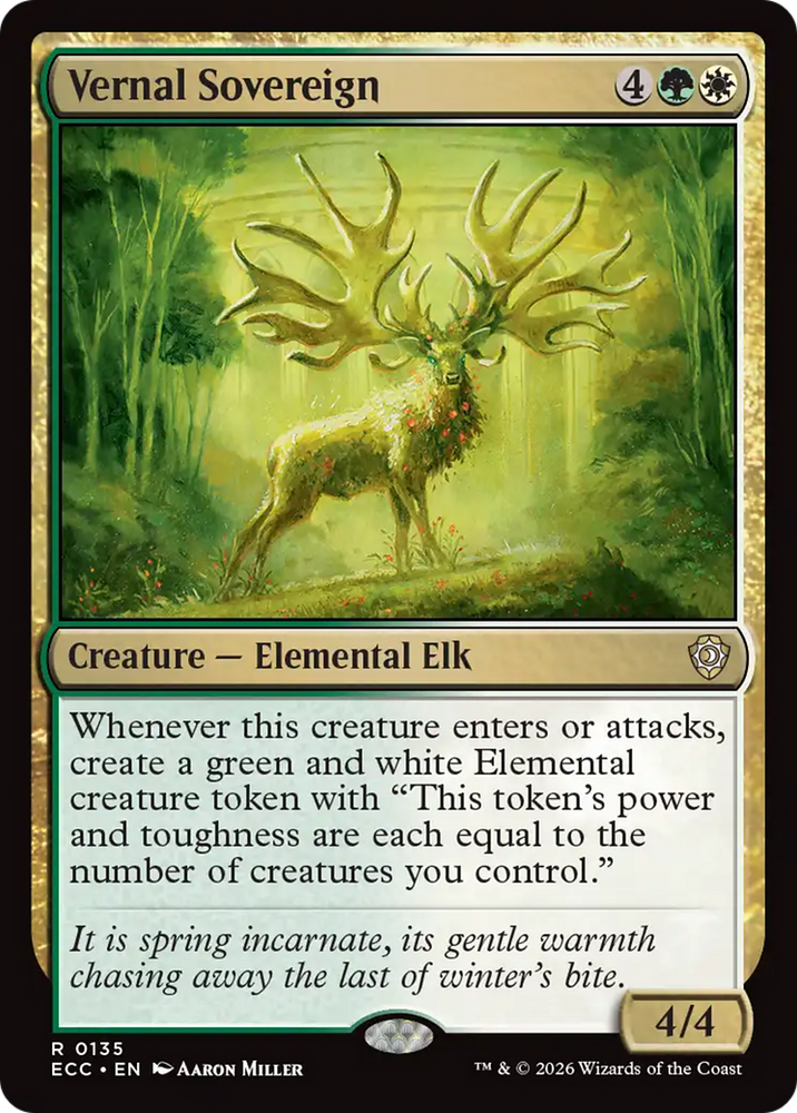 Vernal Sovereign [Lorwyn Eclipsed Commander] Magic: The Gathering
