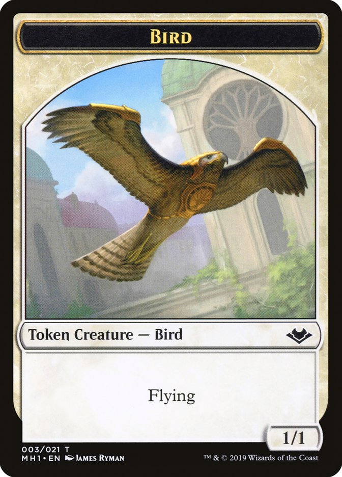 Bird (003) // Rhino (013) Double-Sided Token [Modern Horizons Tokens] Magic: The Gathering