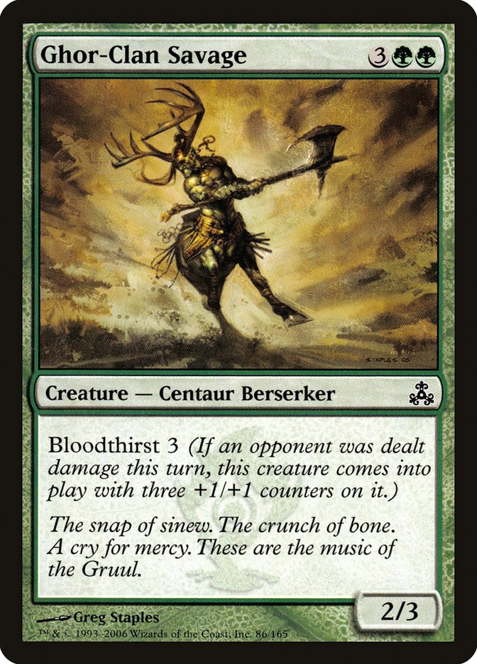 Ghor-Clan Savage [Guildpact] Magic: The Gathering