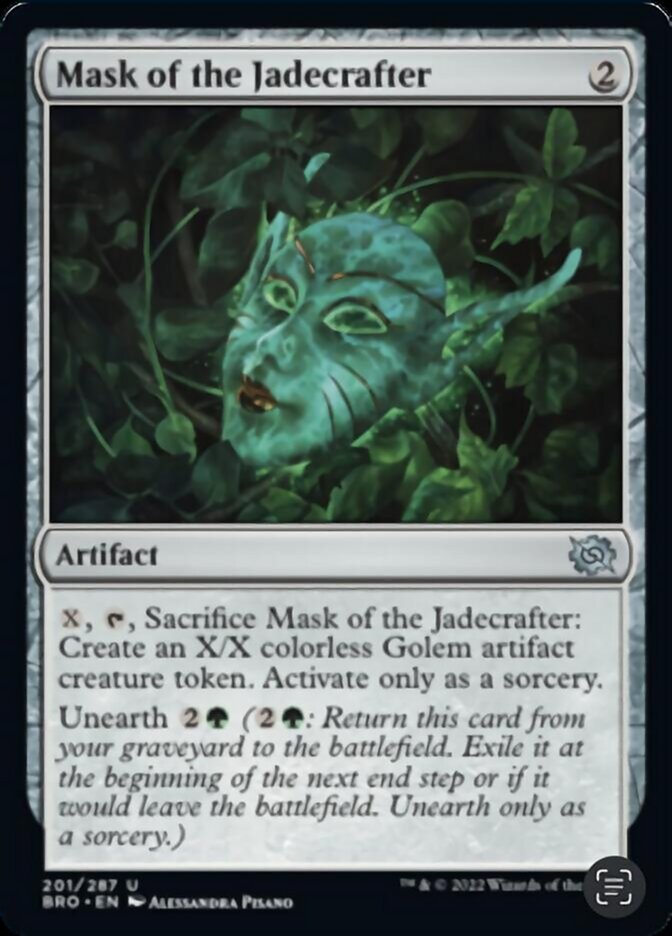 Mask of the Jadecrafter [The Brothers' War] Magic: The Gathering