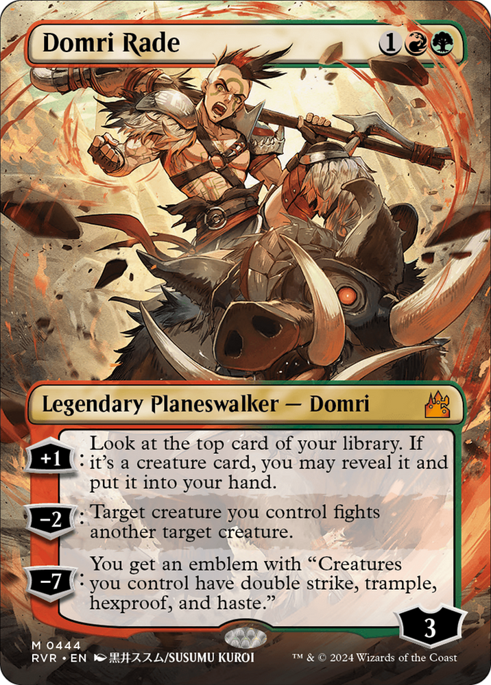 Domri Rade (Anime Borderless) [Ravnica Remastered] Magic: The Gathering