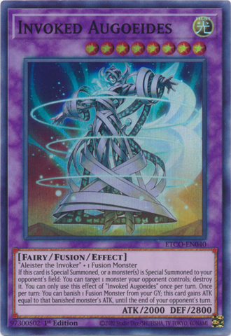 Invoked Augoeides [ETCO-EN040] Super Rare - Yugioh Cards For Your TCG Needs!