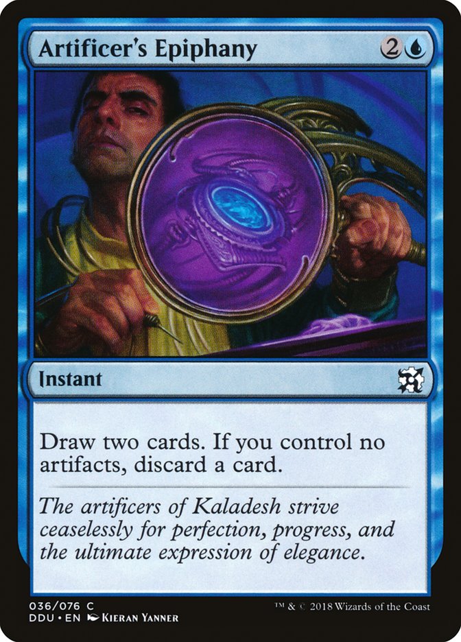 Artificer's Epiphany [Duel Decks: Elves vs. Inventors] Magic: The Gathering