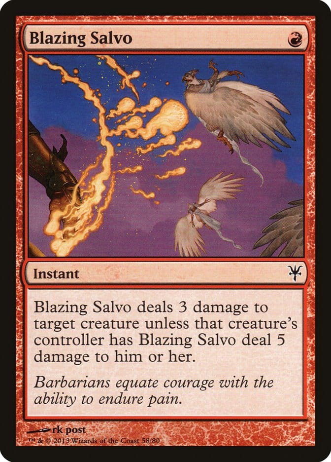 Blazing Salvo [Duel Decks: Sorin vs. Tibalt] Magic: The Gathering