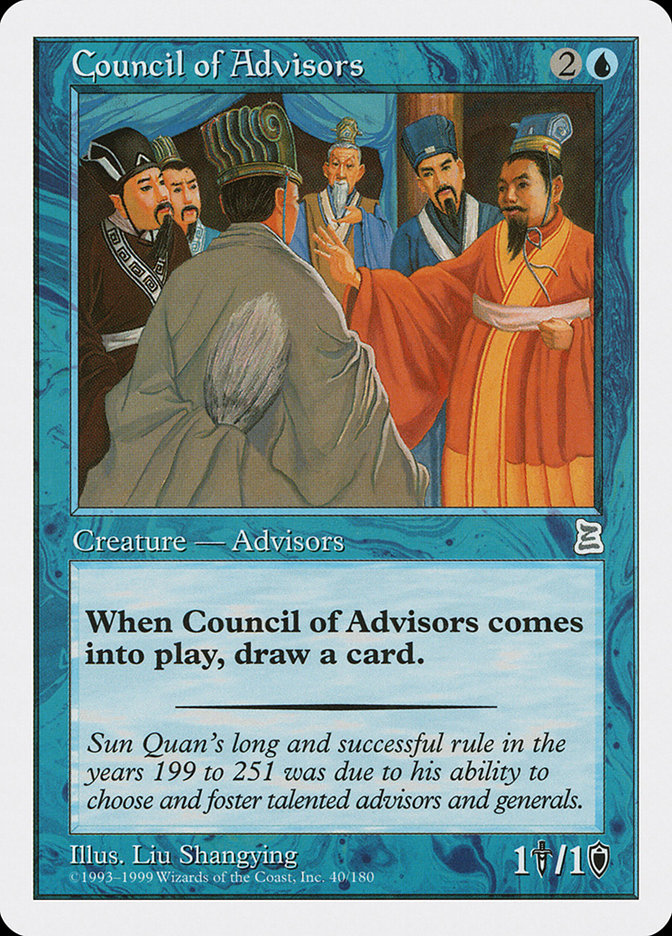 Council of Advisors [Portal Three Kingdoms] Magic: The Gathering