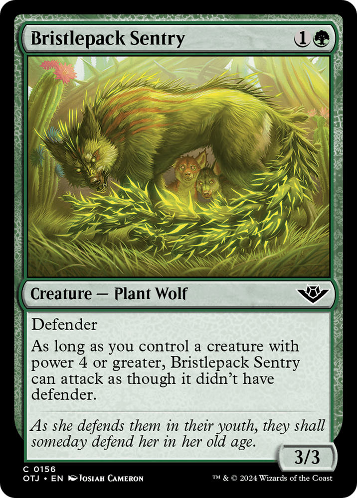 Bristlepack Sentry [Outlaws of Thunder Junction] Magic: The Gathering