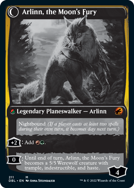 Arlinn, the Pack's Hope // Arlinn, the Moon's Fury [Innistrad: Double Feature] Magic: The Gathering