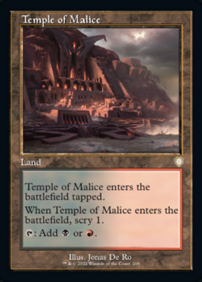 Temple of Malice (Retro) [The Brothers' War Commander] Magic: The Gathering
