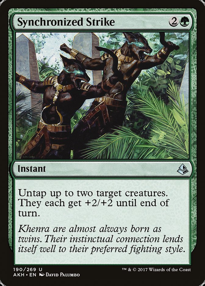 Synchronized Strike [Amonkhet] Magic: The Gathering