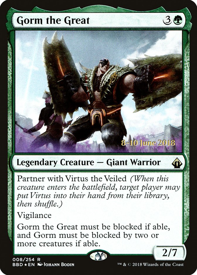 Gorm the Great [Battlebond Prerelease Promos] Magic: The Gathering