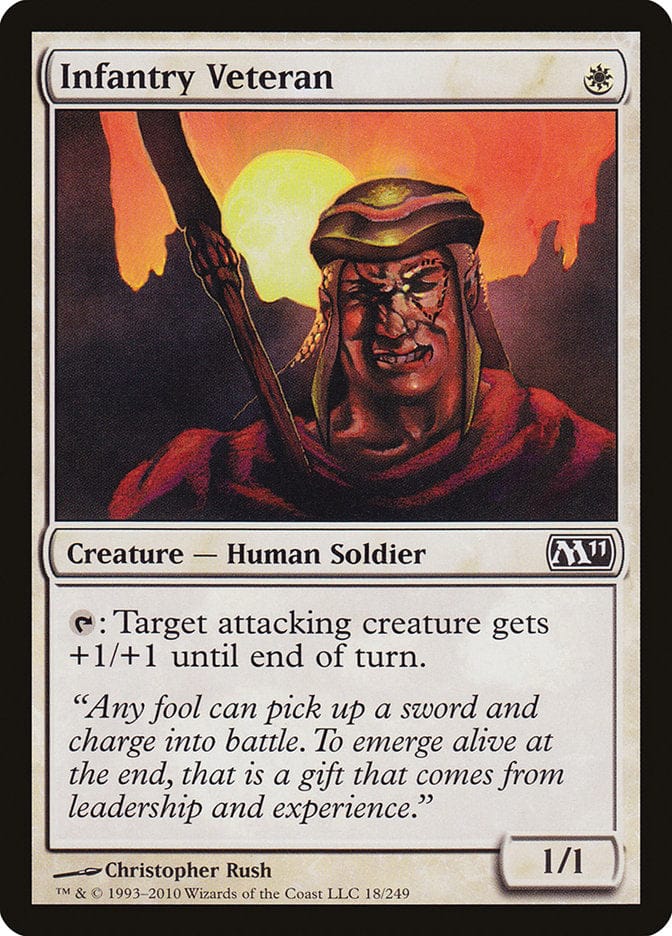 Infantry Veteran [Magic 2011] Magic: The Gathering