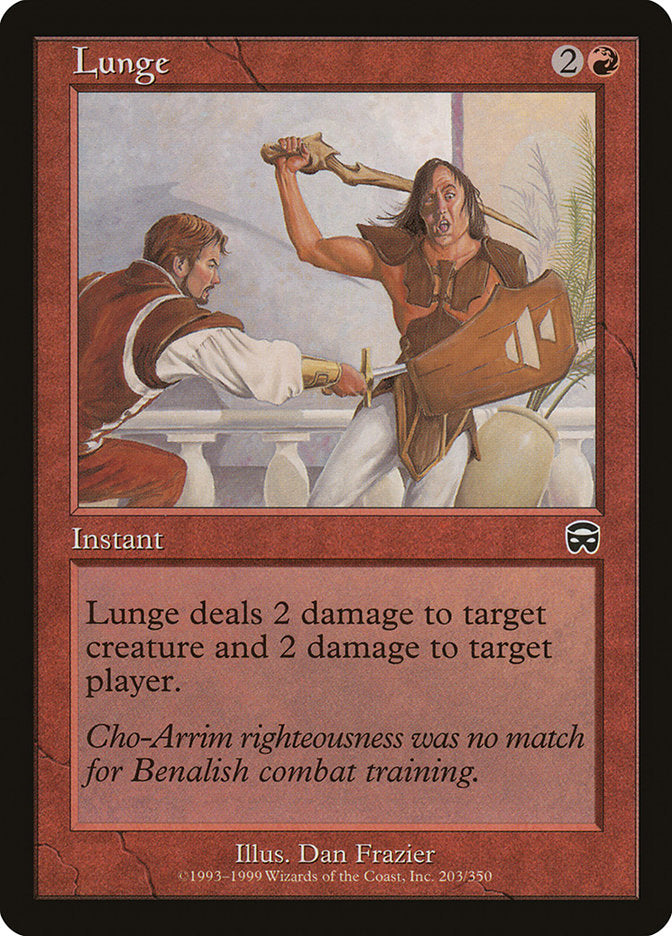Lunge [Mercadian Masques] Magic: The Gathering