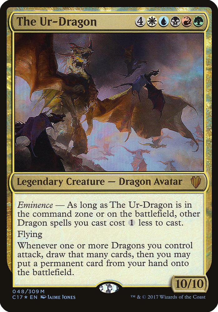 The Ur-Dragon (Oversized) [Commander 2017 Oversized] Magic: The Gathering