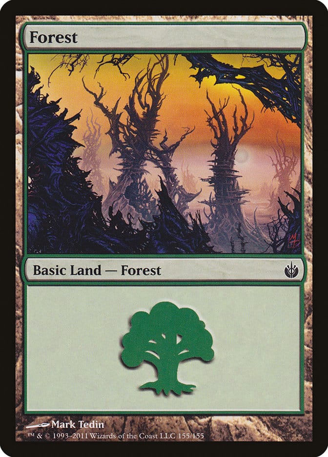 Forest (155) [Mirrodin Besieged] Magic: The Gathering