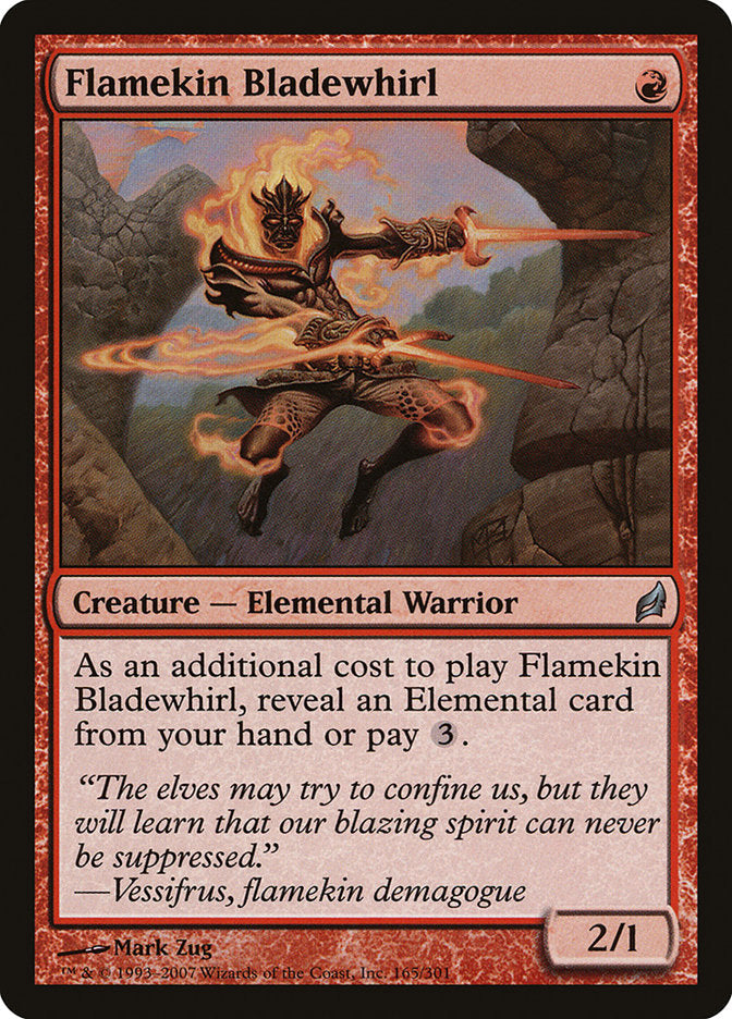 Flamekin Bladewhirl [Lorwyn] Magic: The Gathering