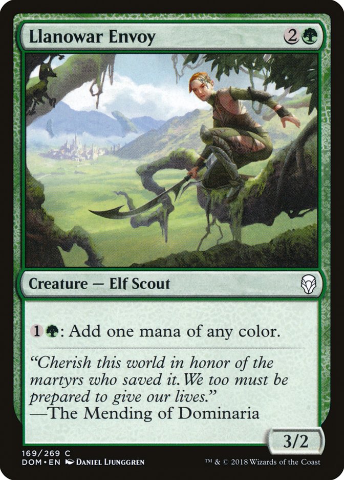 Llanowar Envoy [Dominaria] Magic: The Gathering
