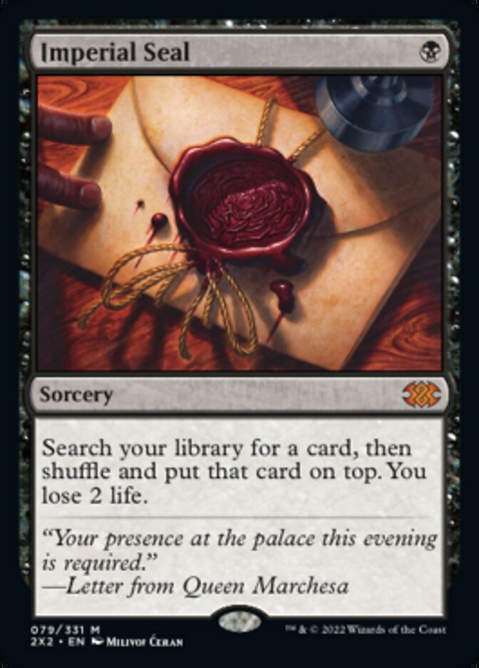 Imperial Seal [Double Masters 2022] Magic: The Gathering