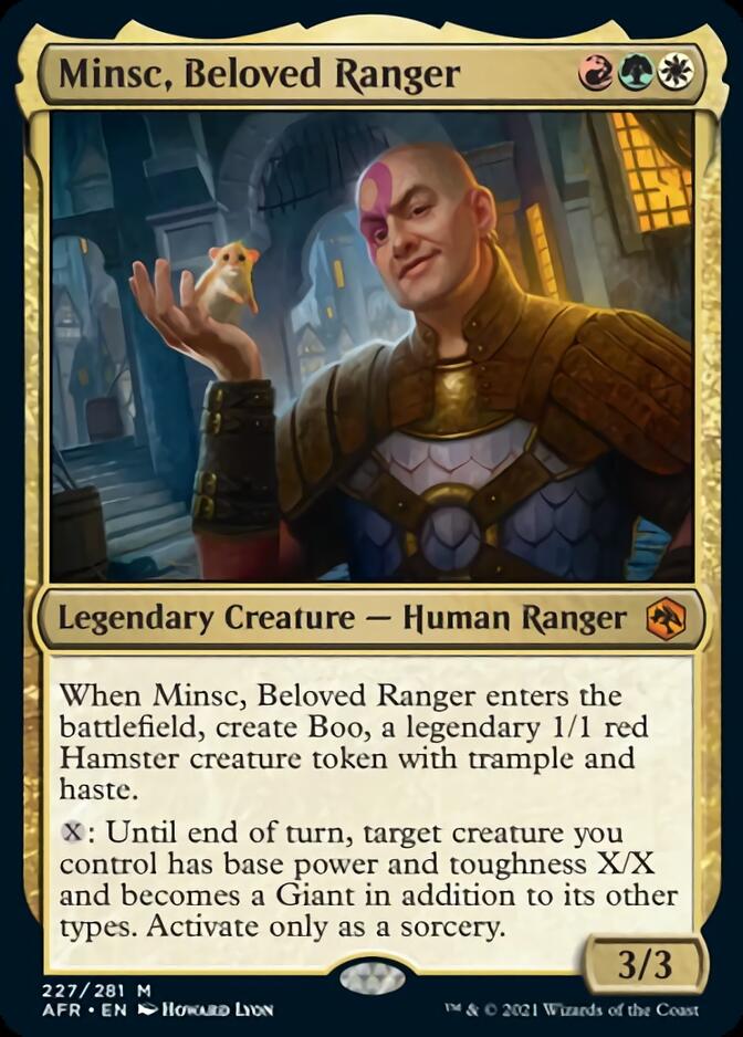 Minsc, Beloved Ranger [Dungeons & Dragons: Adventures in the Forgotten Realms] Magic: The Gathering