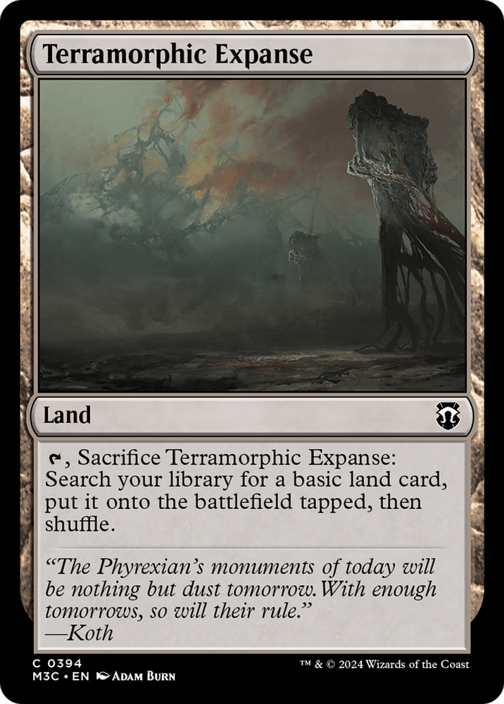 Terramorphic Expanse (Ripple Foil) [Modern Horizons 3 Commander] Magic: The Gathering