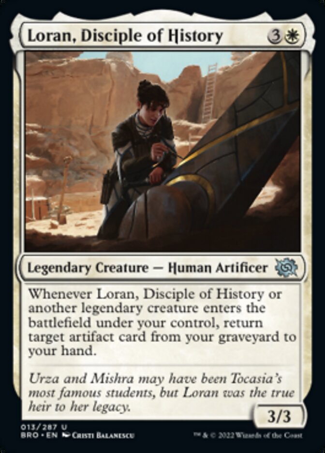 Loran, Disciple of History [The Brothers' War] Magic: The Gathering