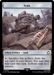 Junk // Settlement Double-Sided Token [Fallout Tokens] Magic: The Gathering