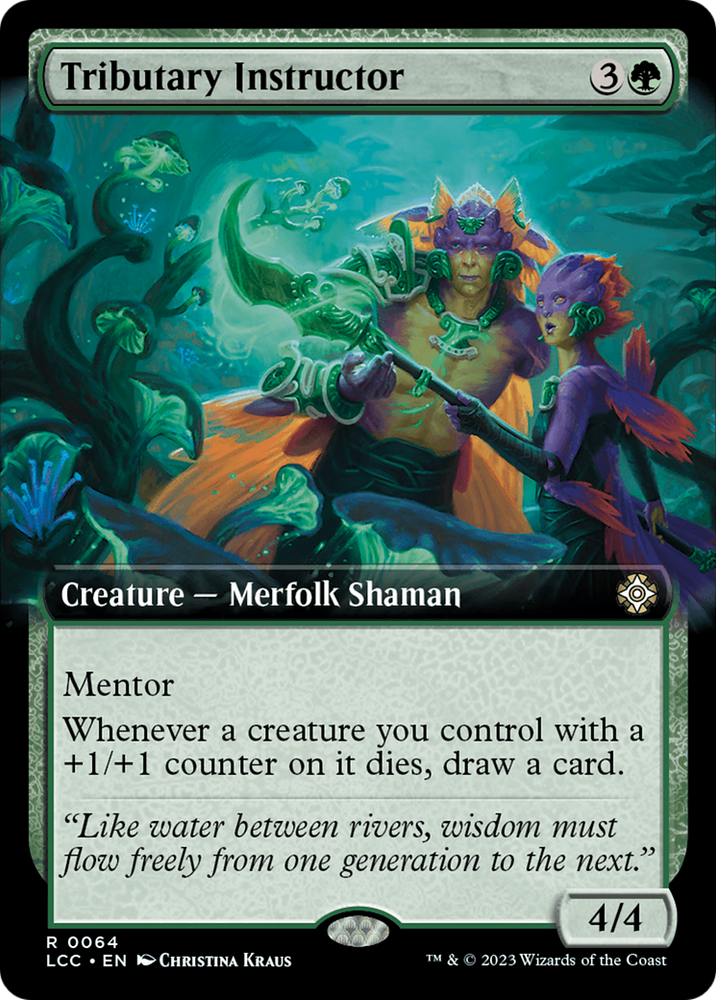 Tributary Instructor (Extended Art) [The Lost Caverns of Ixalan Commander] Magic: The Gathering