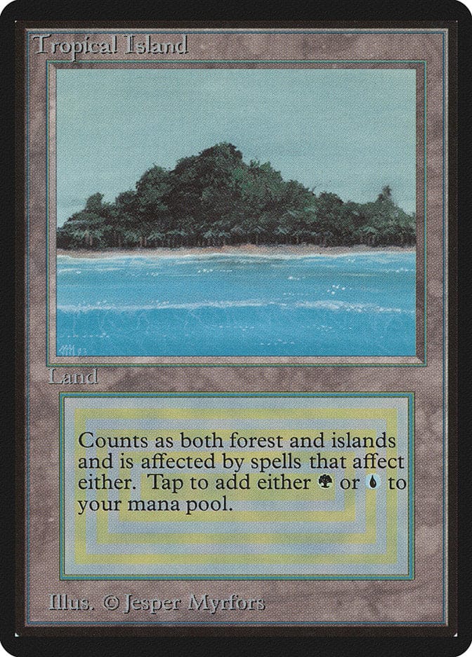 Tropical Island [Beta Edition] Magic: The Gathering