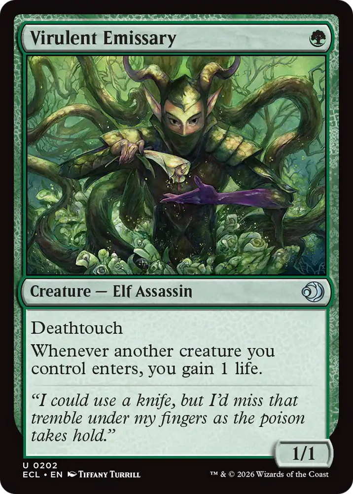 Virulent Emissary [Lorwyn Eclipsed] Magic: The Gathering
