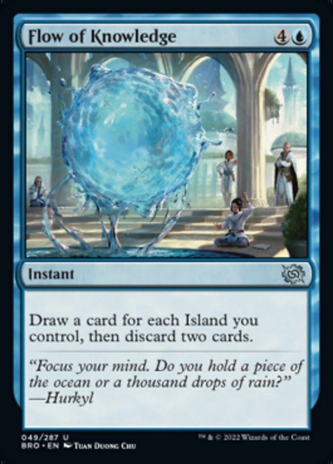 Flow of Knowledge [The Brothers' War] Magic: The Gathering