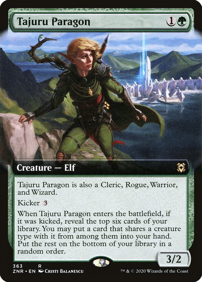 Tajuru Paragon (Extended Art) [Zendikar Rising] Magic: The Gathering