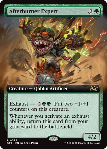 Afterburner Expert (Extended Art) [Aetherdrift] Magic: The Gathering