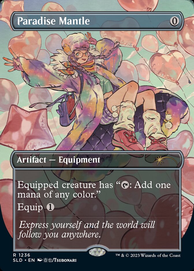 Paradise Mantle (Borderless) [Secret Lair Drop Series] Magic: The Gathering