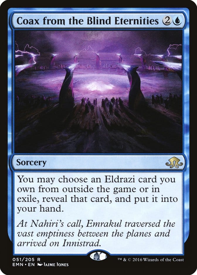 Coax from the Blind Eternities [Eldritch Moon] Magic: The Gathering